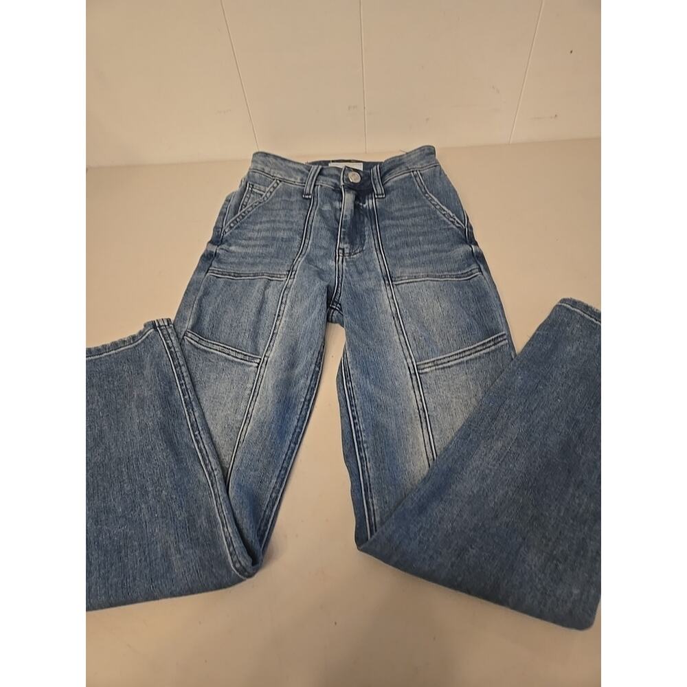 Kut From The Kloth Women's Size 00 Reese High Rise Patch Pocket Ankle Straight